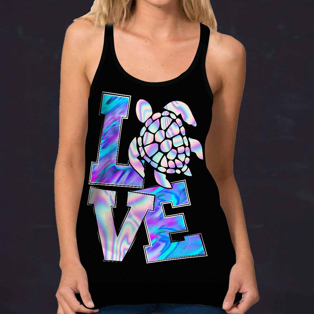 Love - Turtle Cross Tank Top