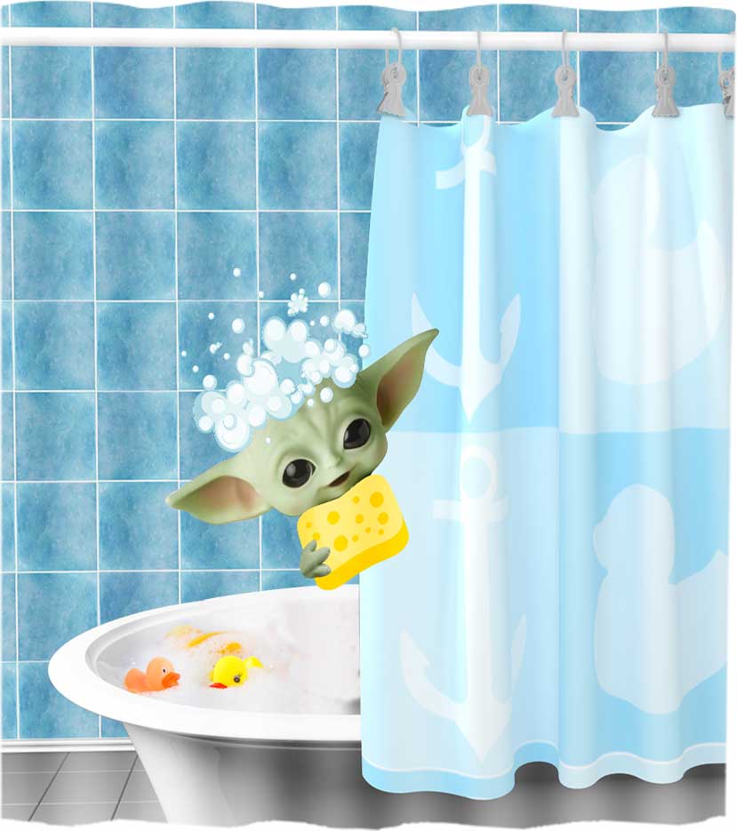 Get Naked - The Force Shower Curtain