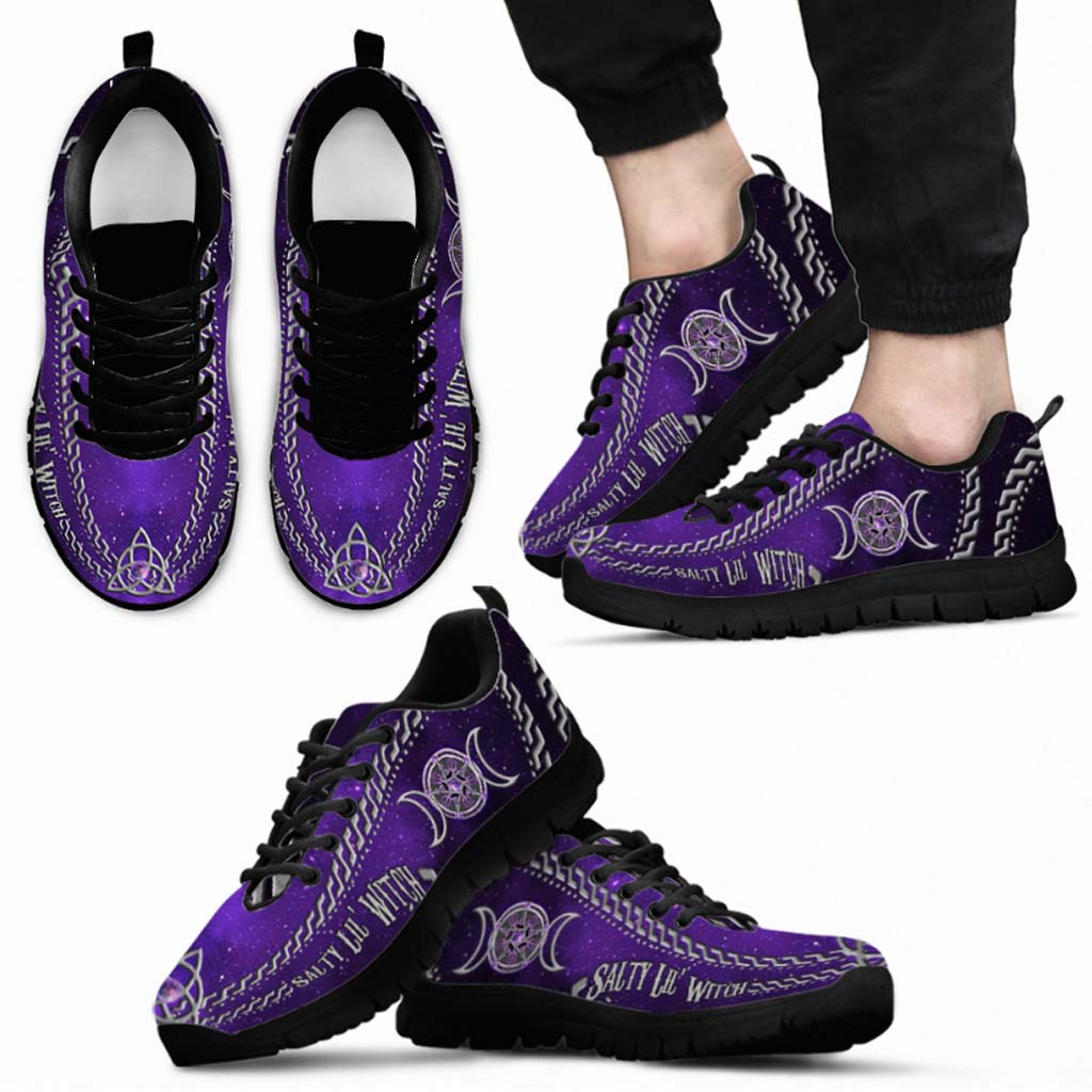 Salty Lil' Witch Purple Tripple Moon Sneakers