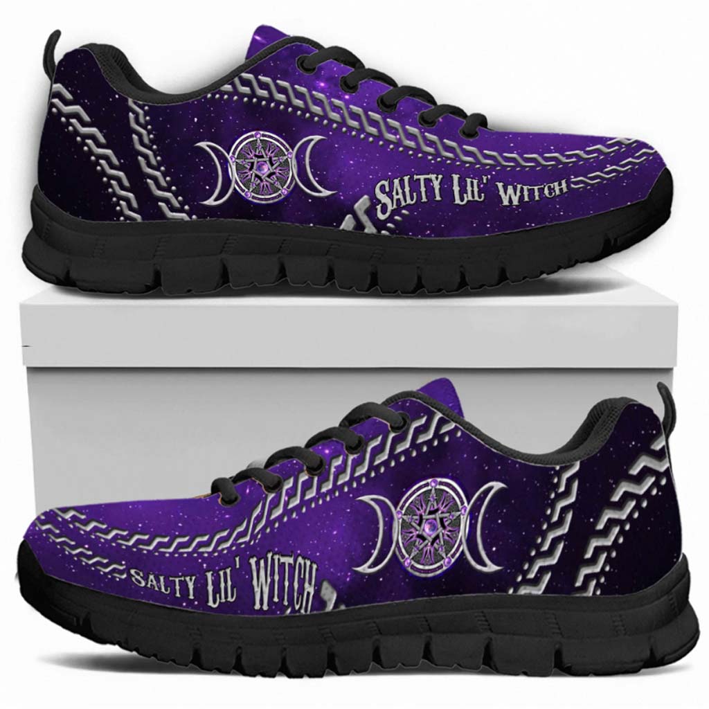 Salty Lil' Witch Purple Tripple Moon Sneakers