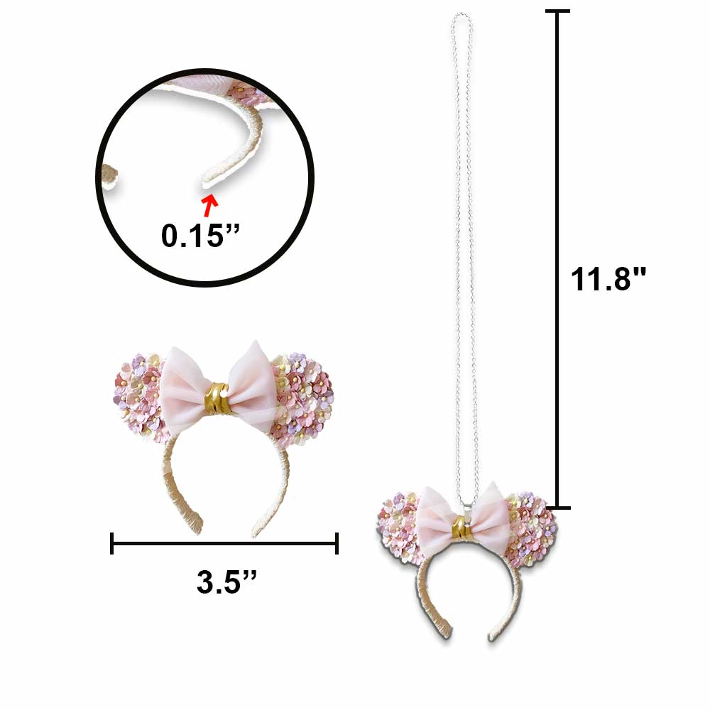Flower Dance Mouse Ears - Car ornament (Printed On Both Sides)