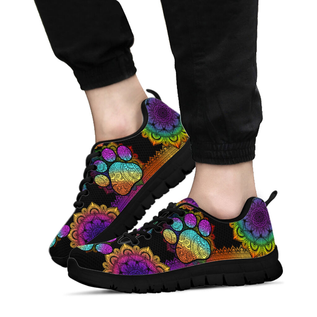 Colorful Mandala Cat Sneakers 0622
