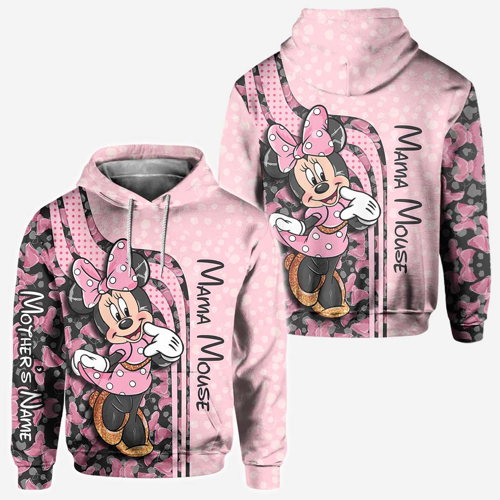 Mama & Mini Mouse Ears - Personalized All Over T-shirt and Hoodie