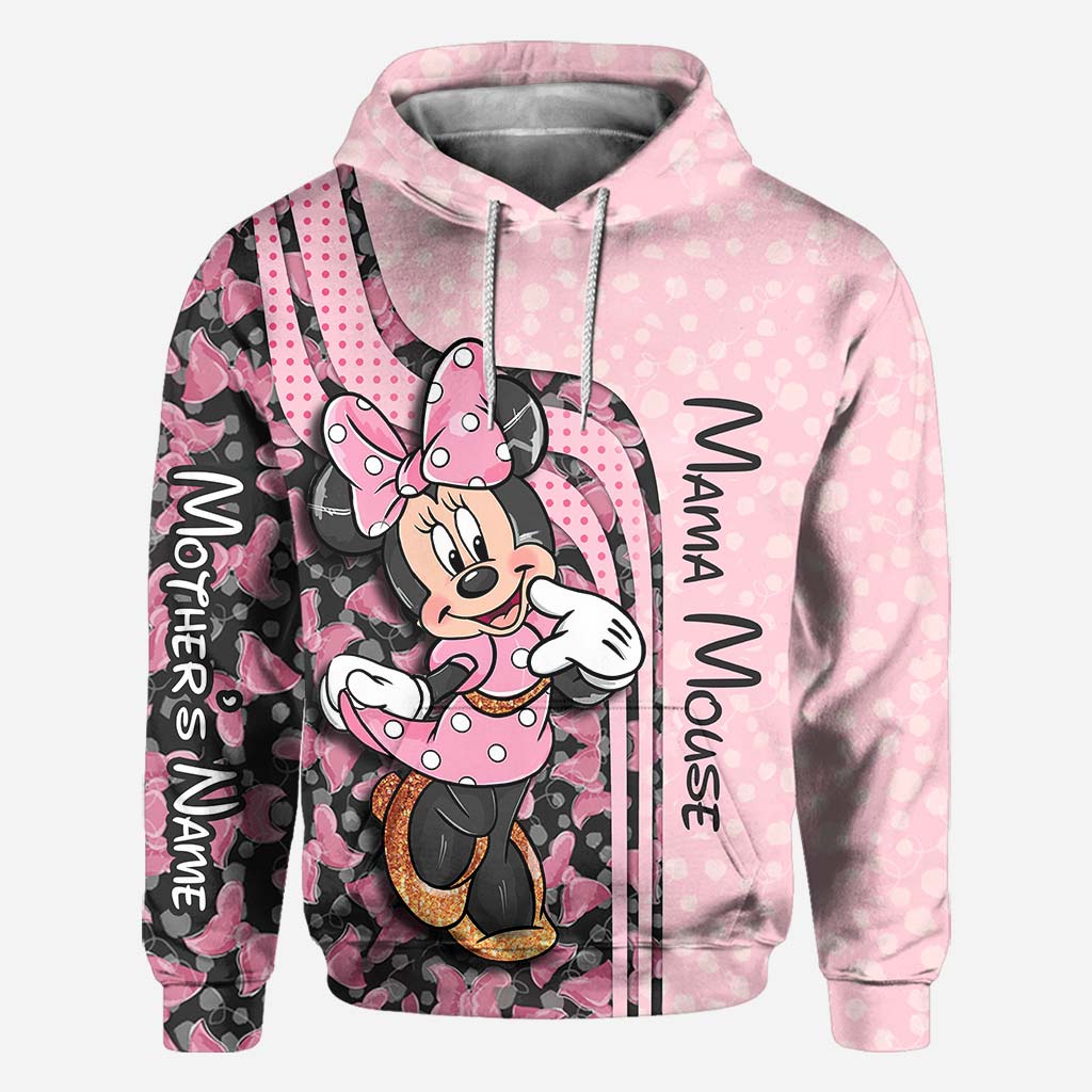 Mama & Mini Mouse Ears - Personalized All Over T-shirt and Hoodie