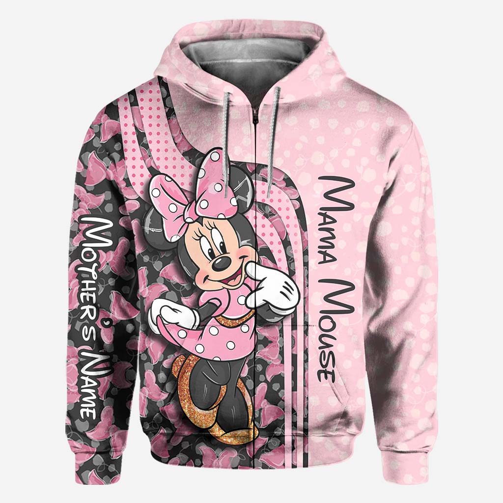 Mama & Mini Mouse Ears - Personalized All Over T-shirt and Hoodie