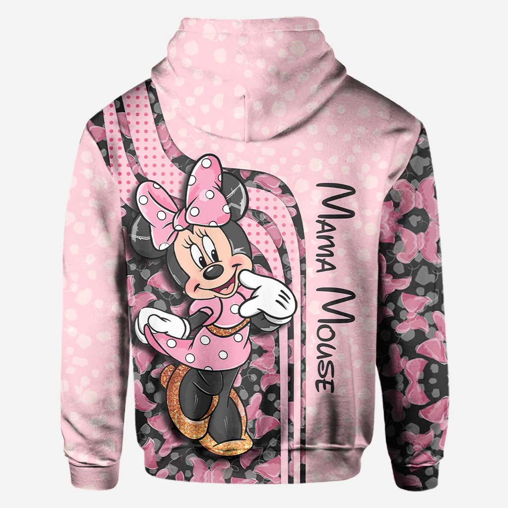 Mama & Mini Mouse Ears - Personalized All Over T-shirt and Hoodie