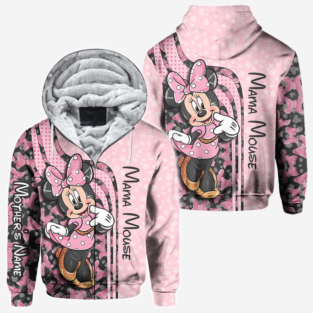Mama & Mini Mouse Ears - Personalized All Over T-shirt and Hoodie