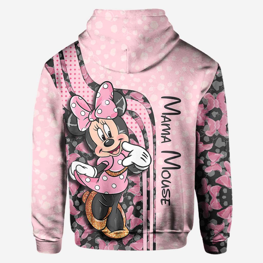 Mama & Mini Mouse Ears - Personalized All Over T-shirt and Hoodie