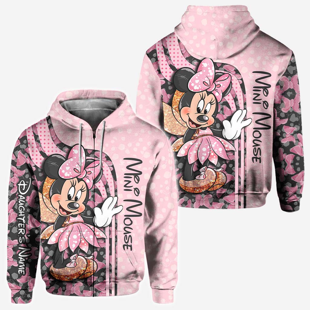 Mama & Mini Mouse Ears - Personalized All Over T-shirt and Hoodie