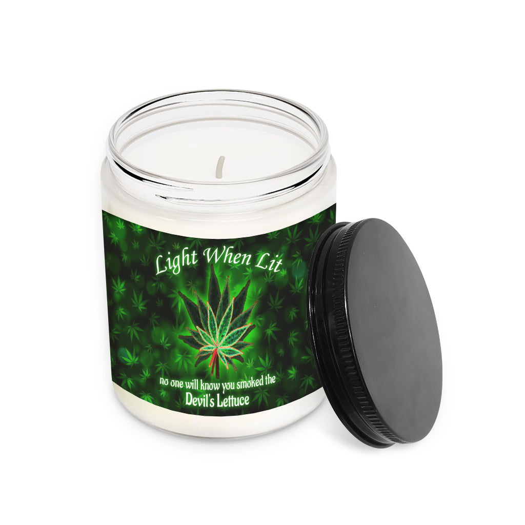 Light When Lit - Weed Candle