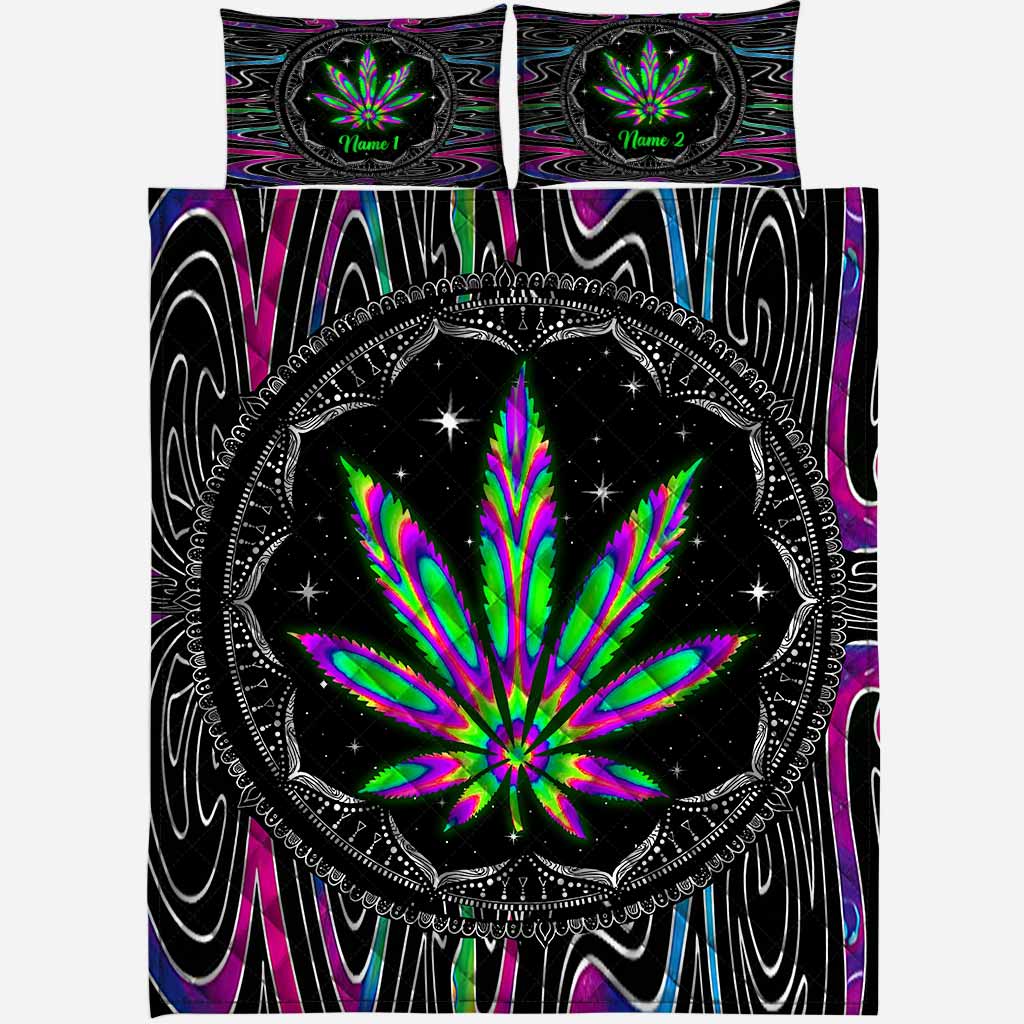 High Life - Personalized Weed Quilt Set