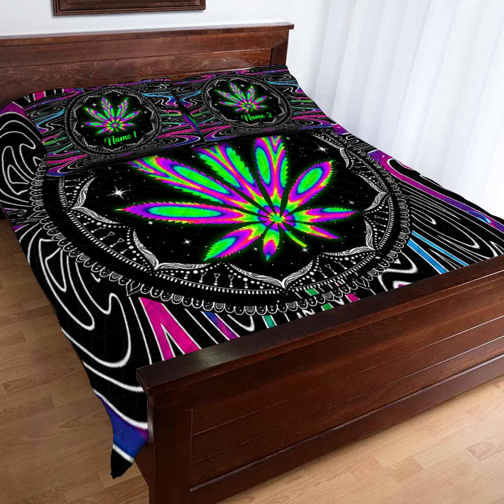 High Life - Personalized Weed Quilt Set
