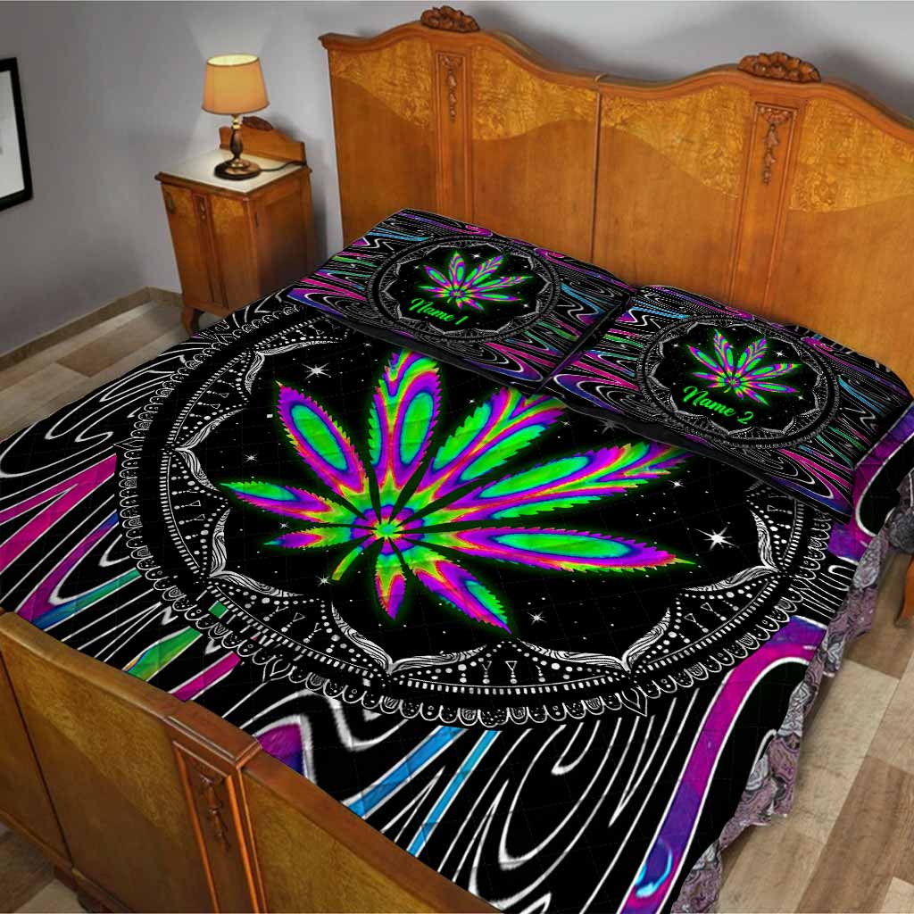 High Life - Personalized Weed Quilt Set