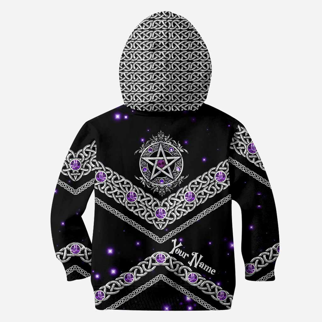 With Please Purple Pentagram - Witch Personalized All Over T-shirt and Hoodie