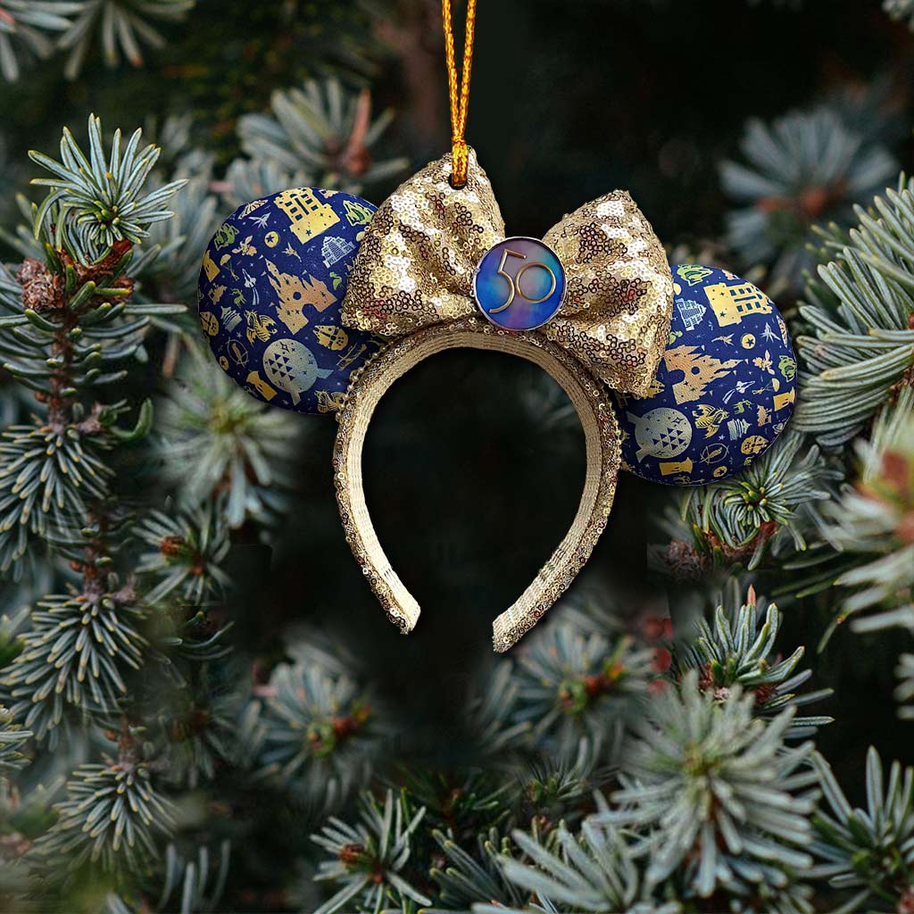 50 Years Of Magic - Mouse Ornament (Printed On Both Sides)