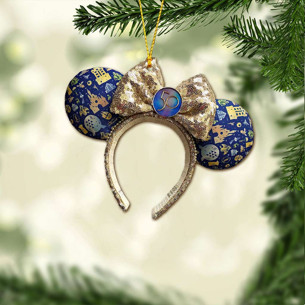 50 Years Of Magic - Mouse Ornament (Printed On Both Sides)