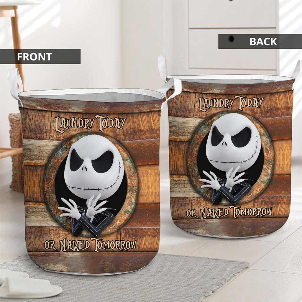 Laundry Today - Nightmare Storage Basket With 3D Pattern Print