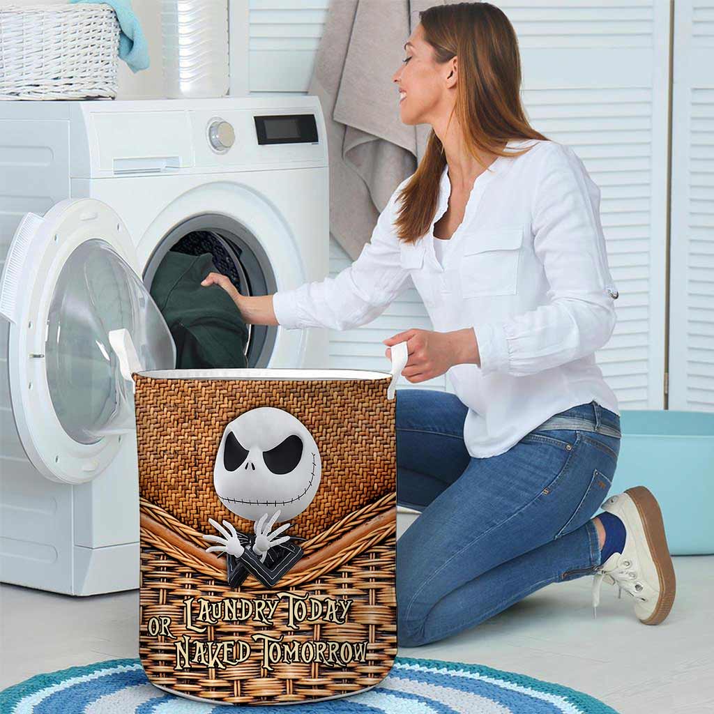 Laundry Today - Nightmare Storage Basket With 3D Pattern Print