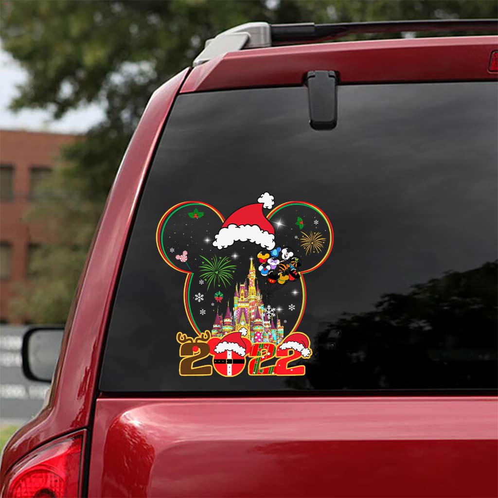 Merry Christmas - Personalized Christmas Mouse Decal Full