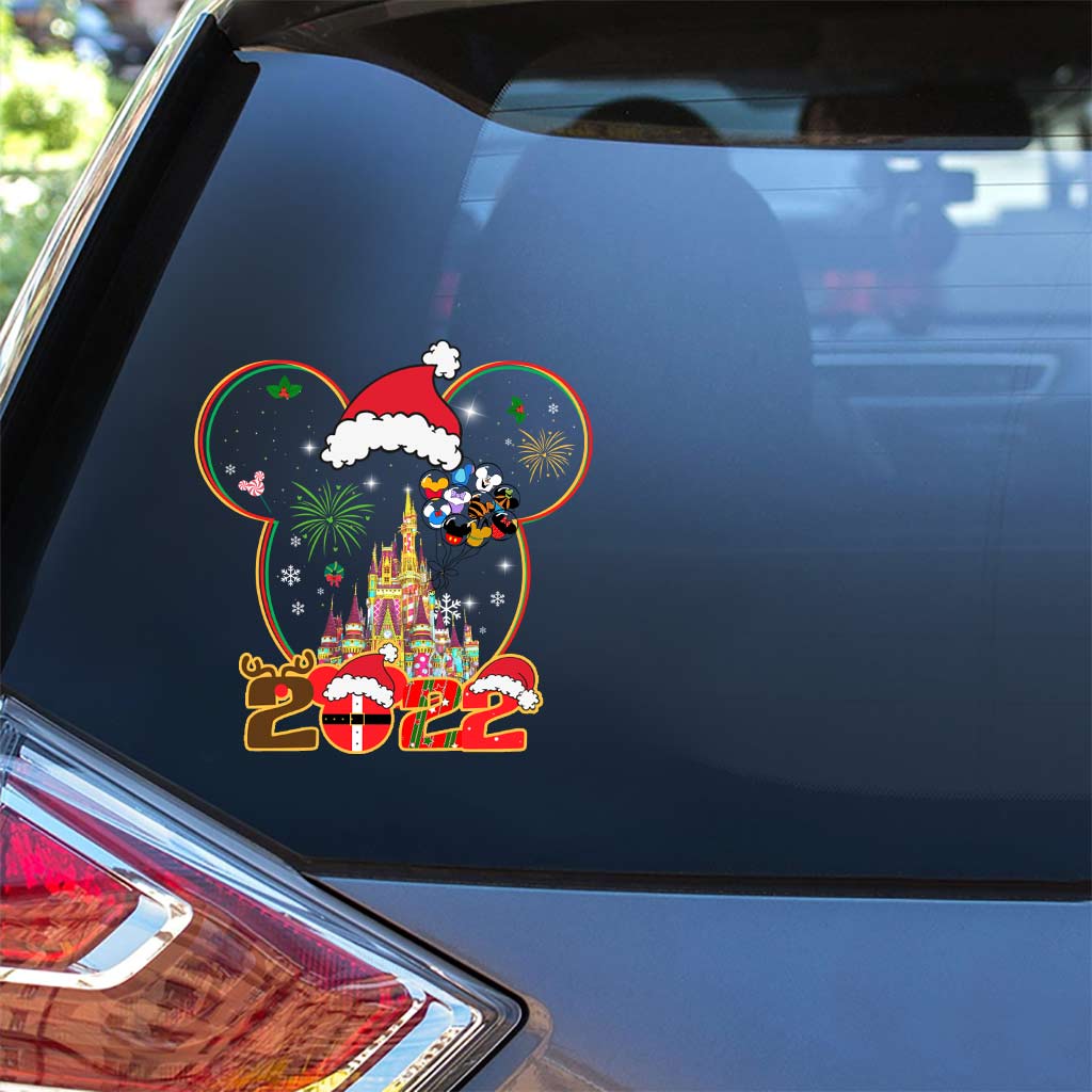 Merry Christmas - Personalized Christmas Mouse Decal Full