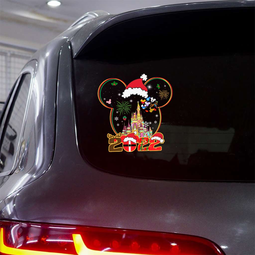 Merry Christmas - Personalized Christmas Mouse Decal Full