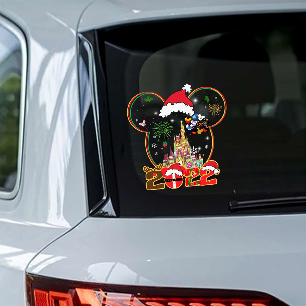 Merry Christmas - Personalized Christmas Mouse Decal Full