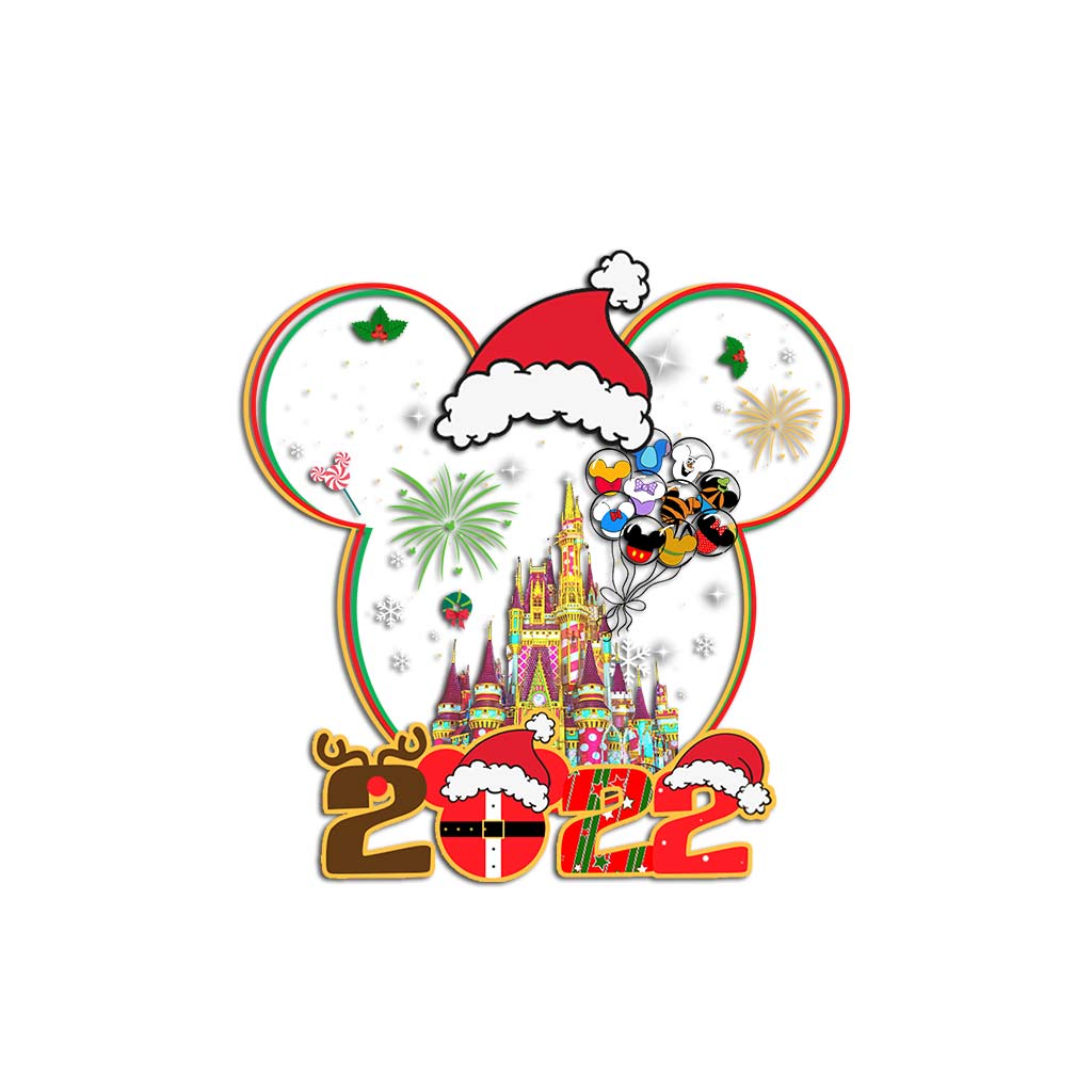 Merry Christmas - Personalized Christmas Mouse Decal Full
