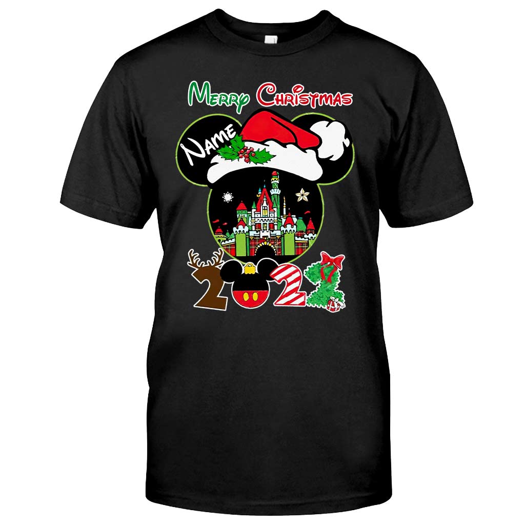 Merry Christmas - Personalized Mouse T-shirt and Hoodie