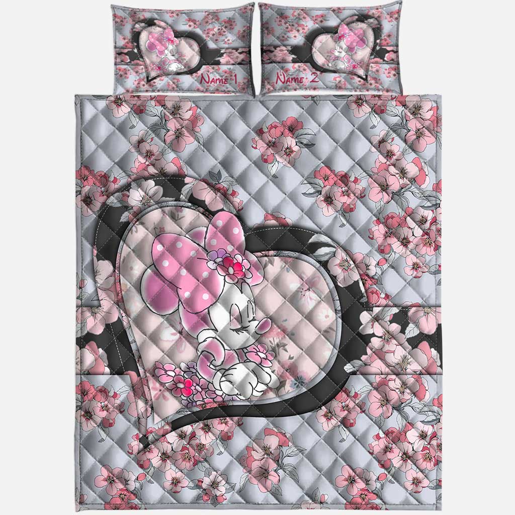 Cute Mouse Ears - Personalized Mouse Quilt Set