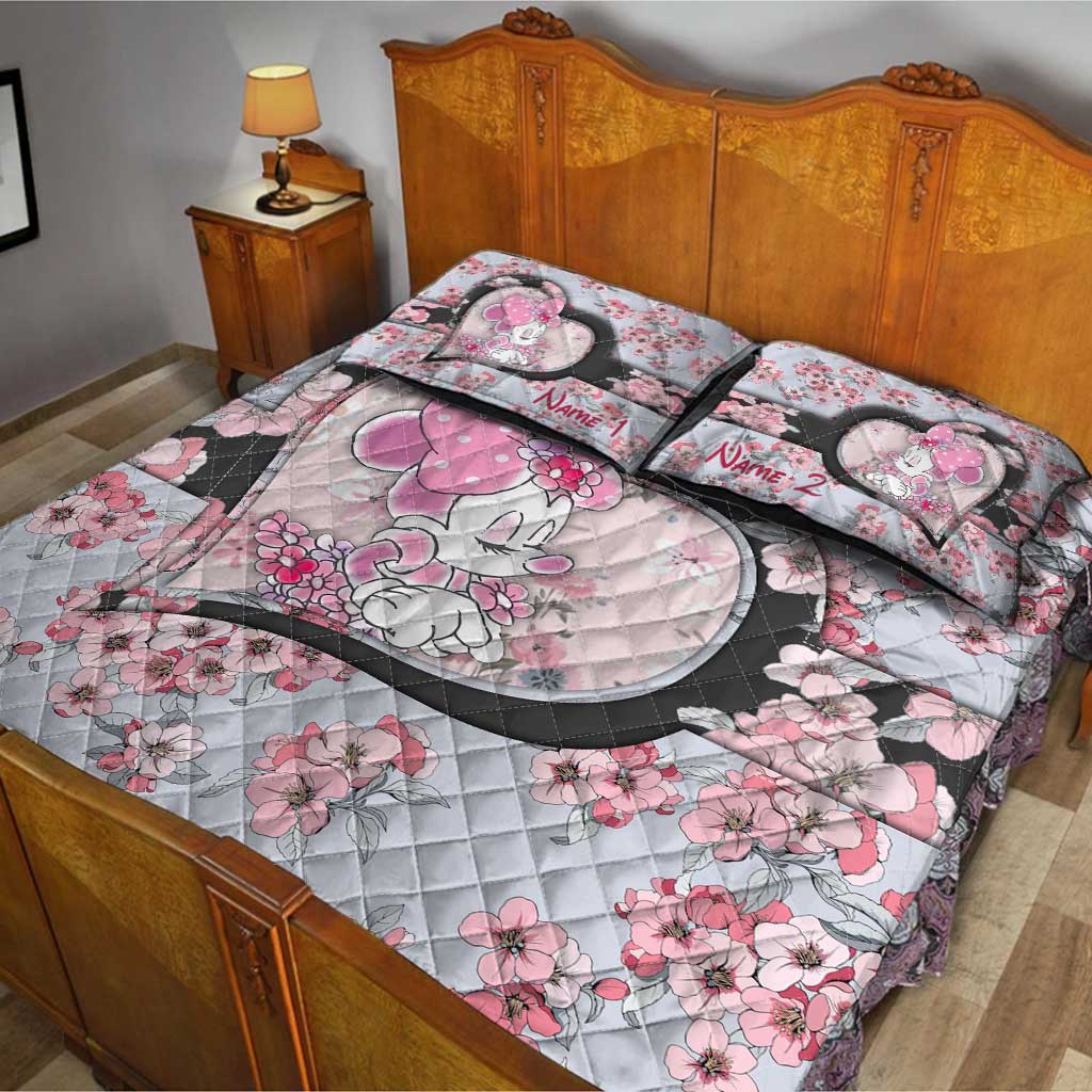 Cute Mouse Ears - Personalized Mouse Quilt Set
