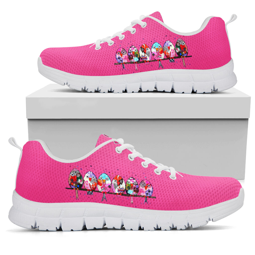 No One Fights Alone Breast Cancer Awareness Sneakers 0622