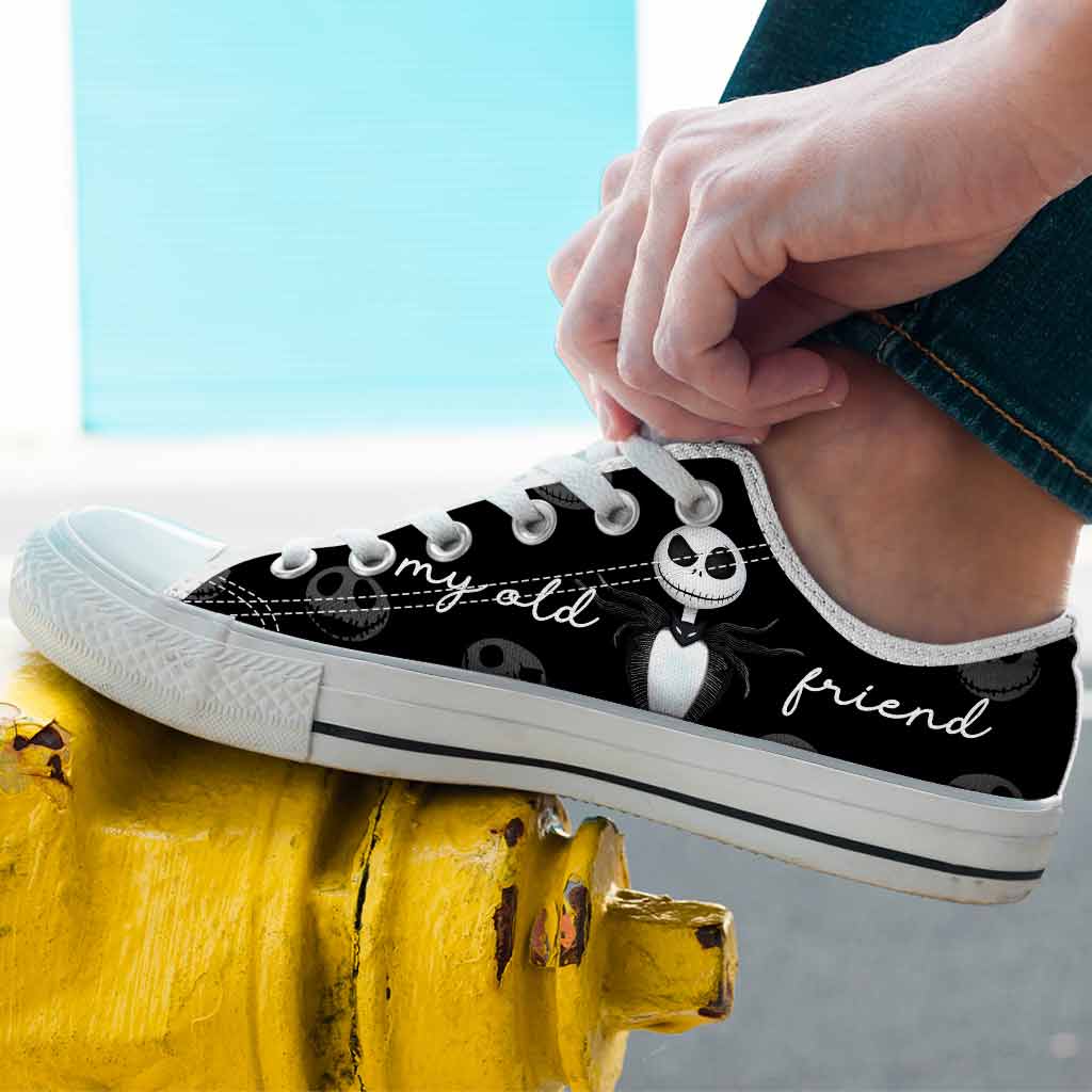 Hello Darkness Nightmare - Personalized Nightmare Low Top Shoes