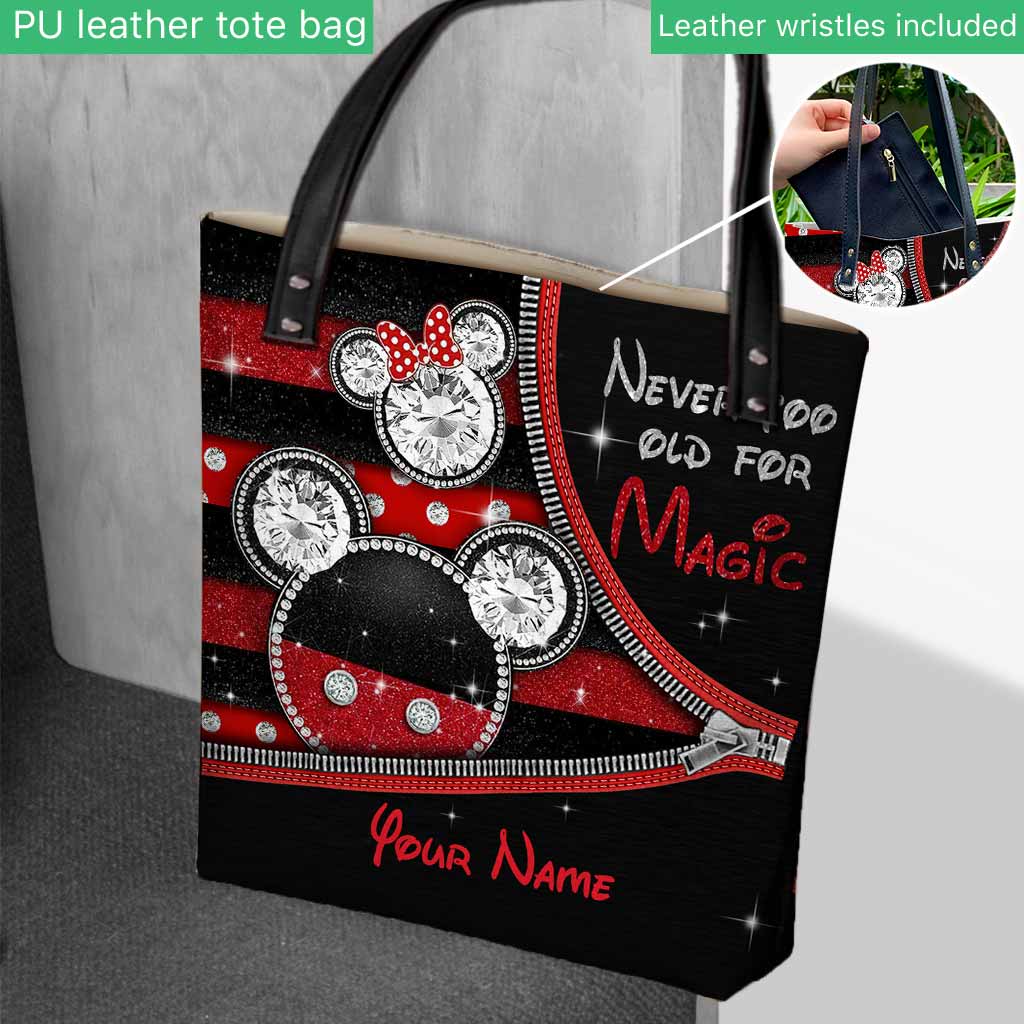 Magical Mouse Ears - Personalized Tote Bag With 3D Pattern Print