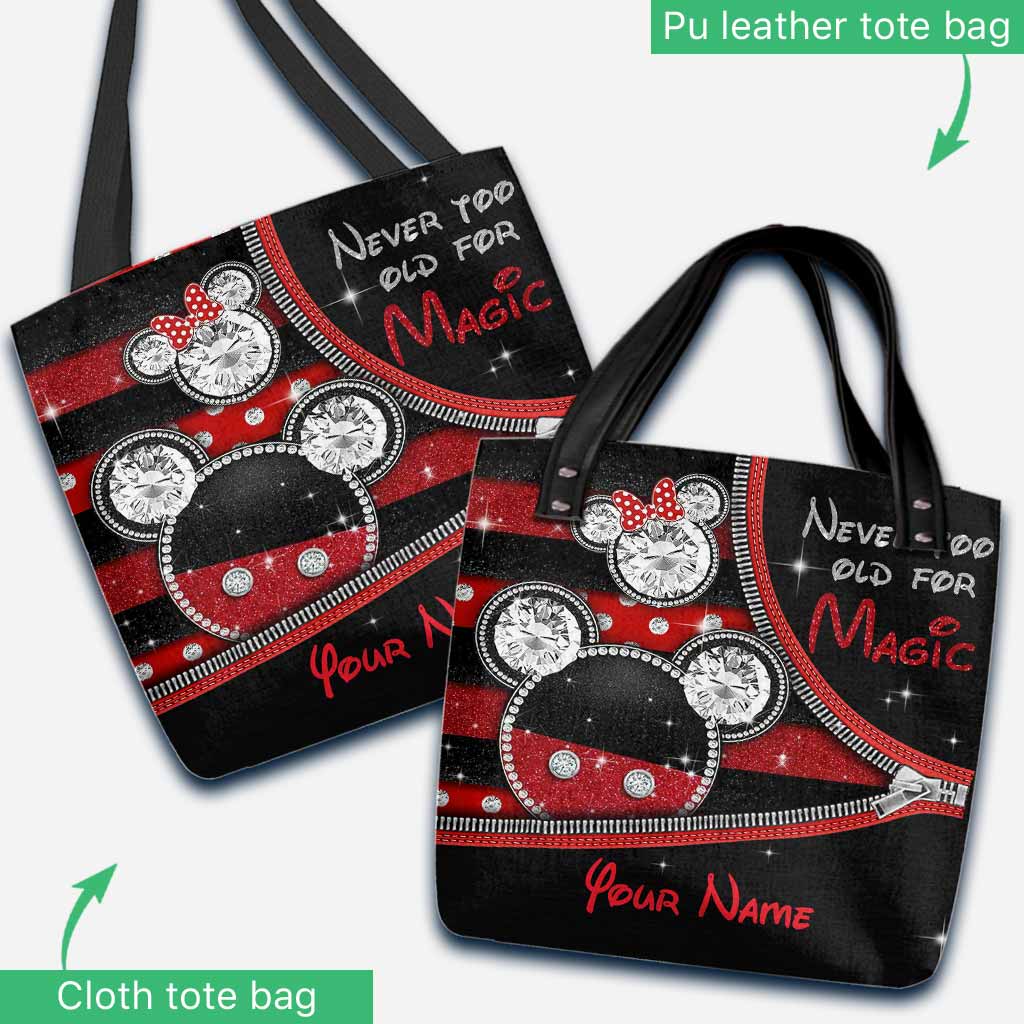 Magical Mouse Ears - Personalized Tote Bag With 3D Pattern Print