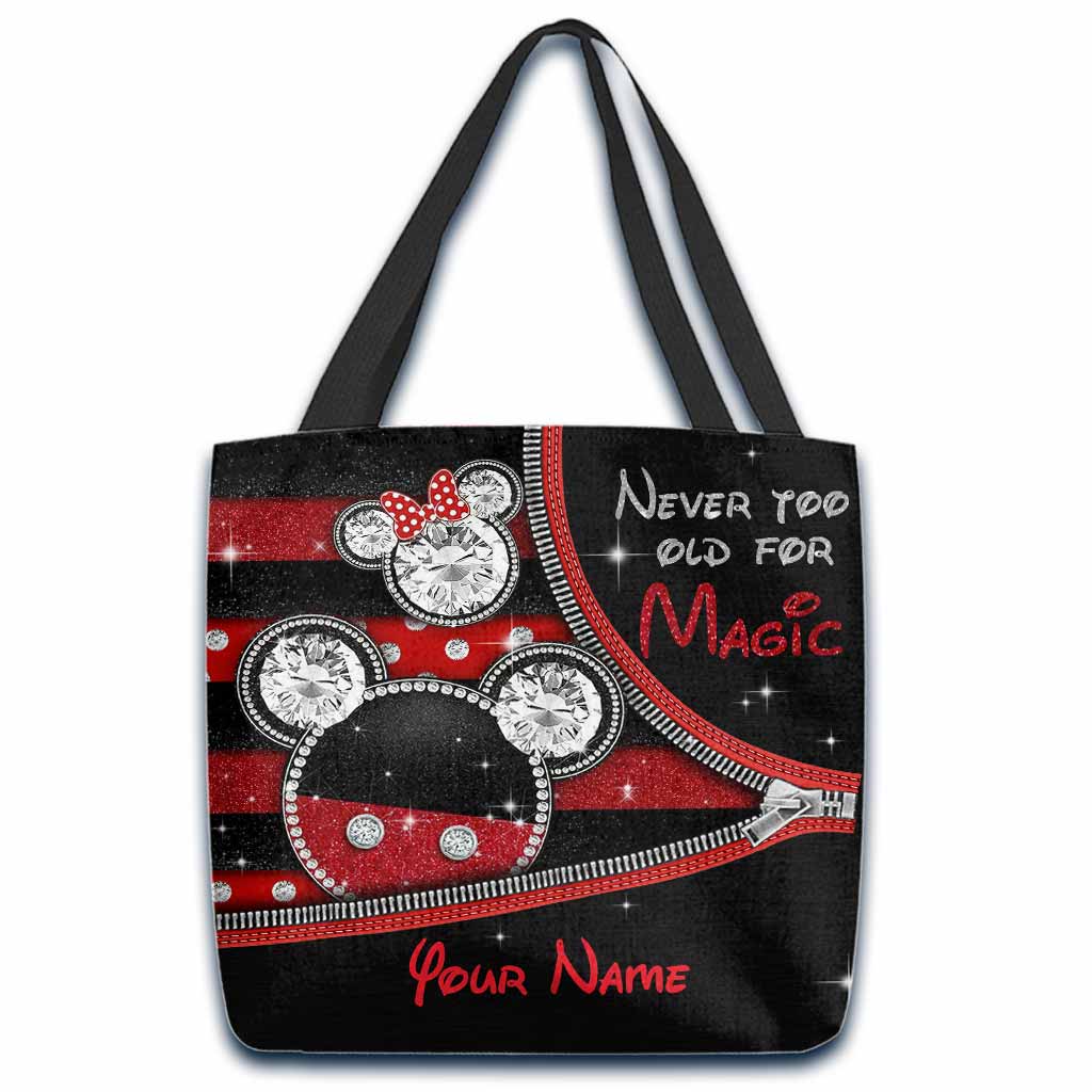 Magical Mouse Ears - Personalized Tote Bag With 3D Pattern Print