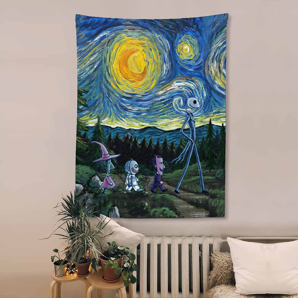 Starry Night - Nightmare Wall Tapestry