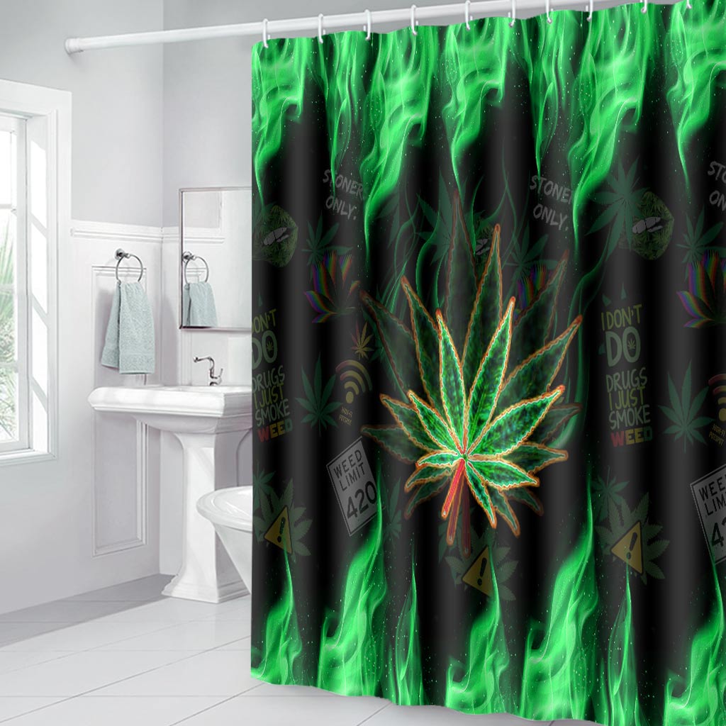 Let's Get Lit - Weed Bathroom Curtain & Mats Set
