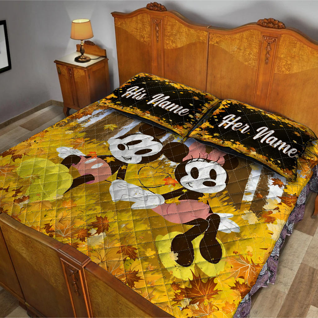 All Of Me Loves All Of You - Personalized Mouse Quilt Set