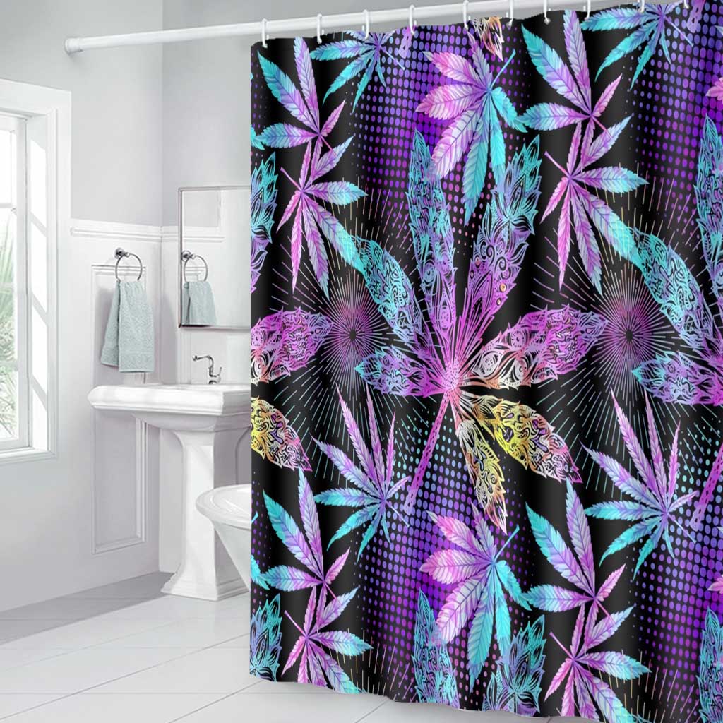 High Vibes - Weed Bathroom Curtain & Mats Set