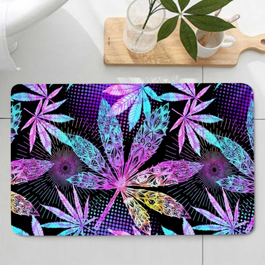 High Vibes - Weed Bathroom Curtain & Mats Set