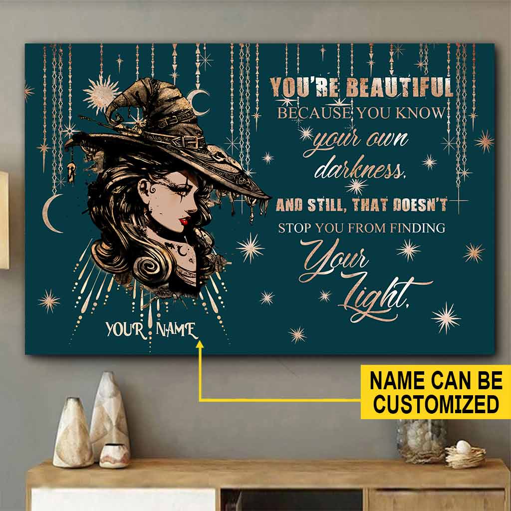 Witch You Are Beautiful Personalized Poster