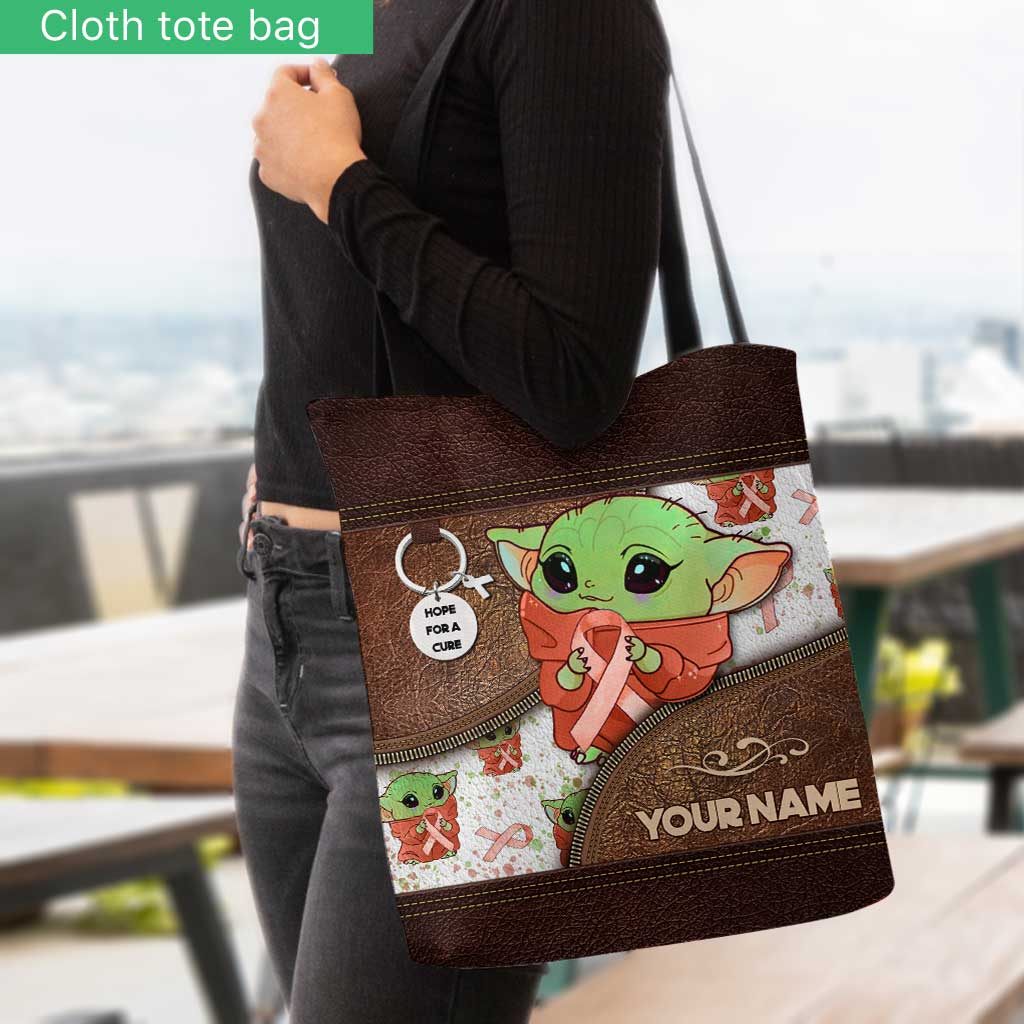 Hope For A Cure - Personalized Multiple Sclerosis Awareness Tote Bag