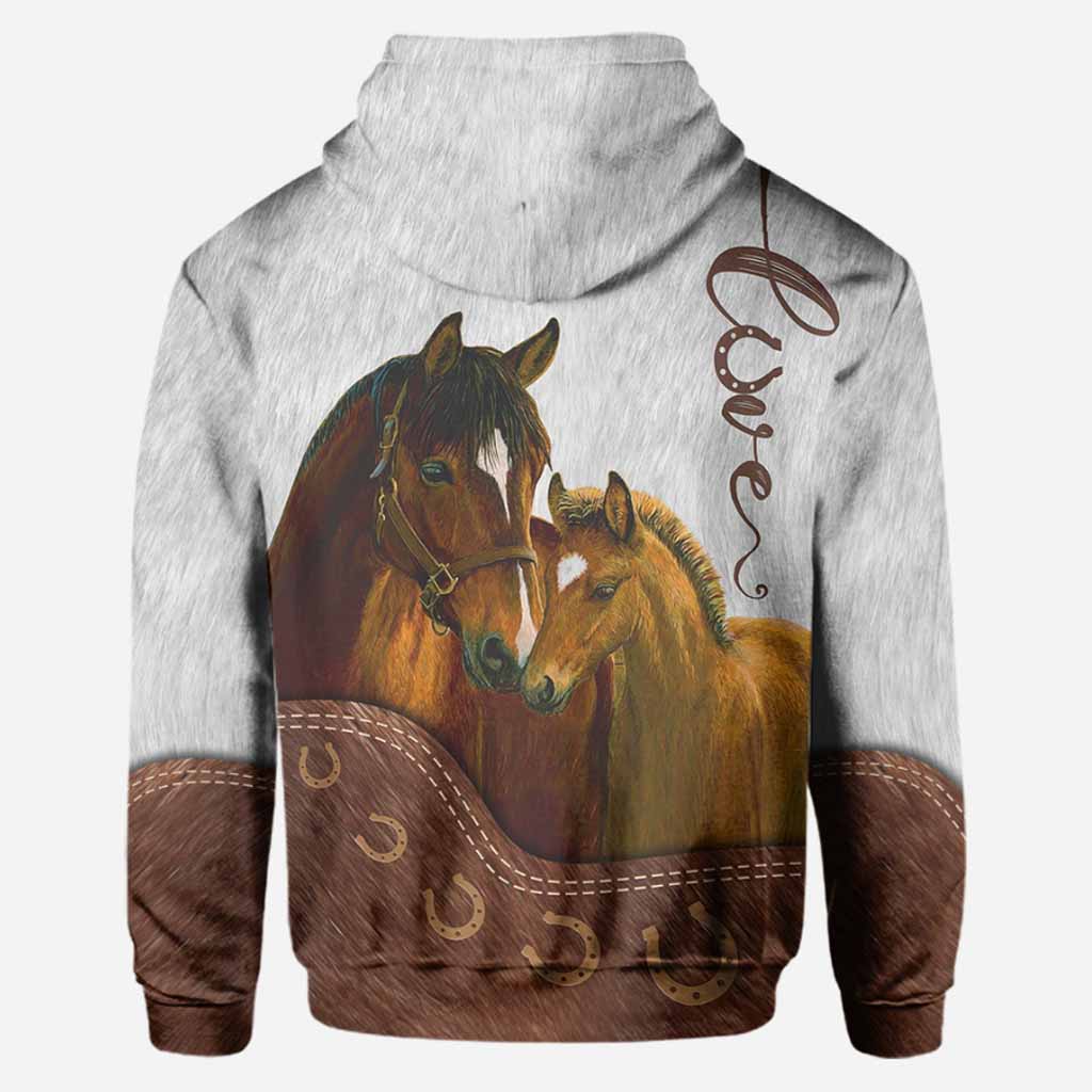 Love Horses - Personalized All Over T-shirt and Hoodie