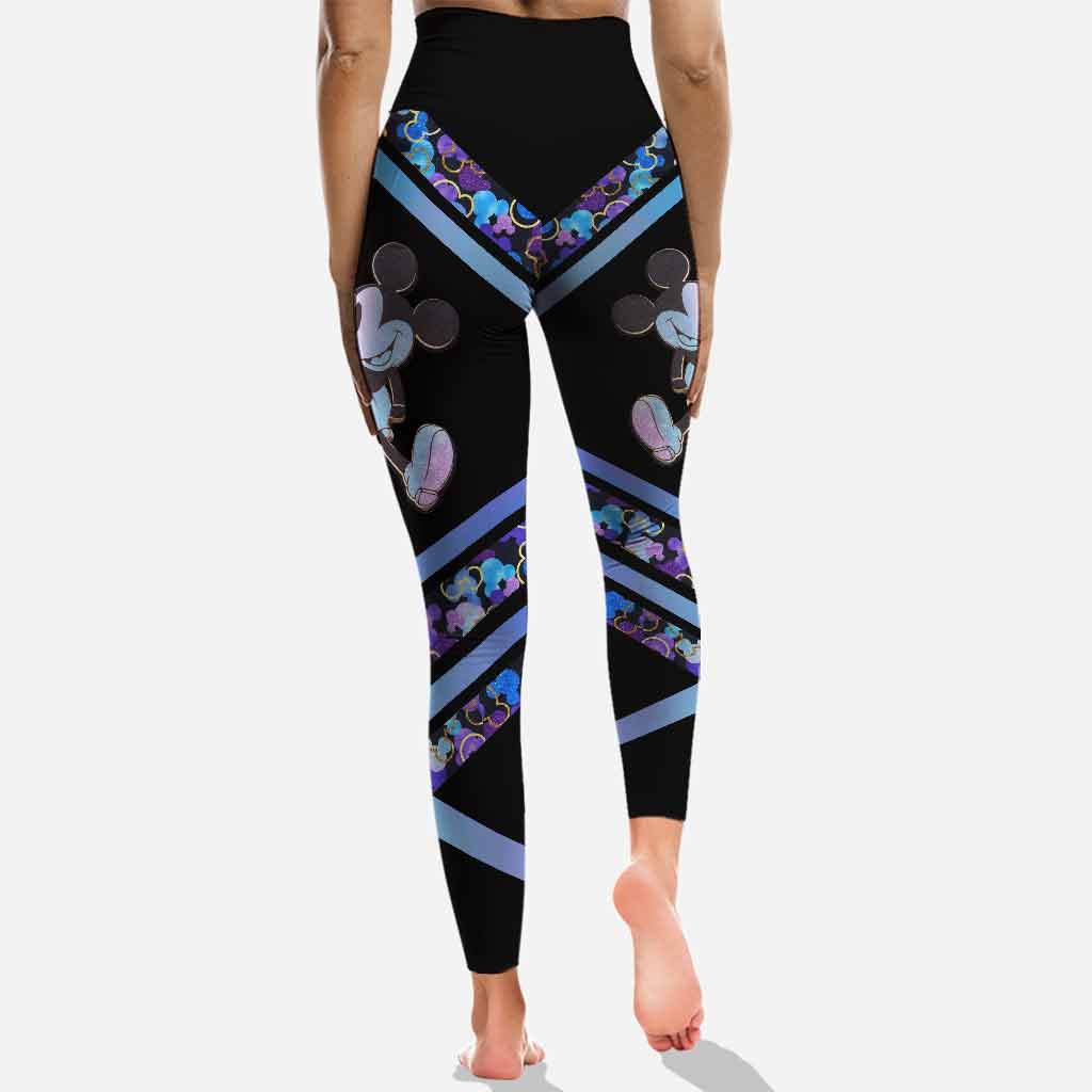 We're Never Too Old For Magic 50 Years Anniversary - Personalized Mouse Hollow Tank Top And Leggings