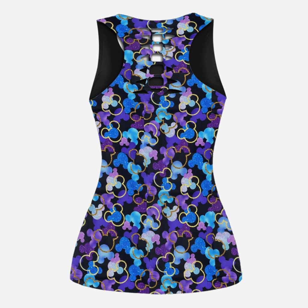 We're Never Too Old For Magic 50 Years Anniversary - Personalized Mouse Hollow Tank Top And Leggings
