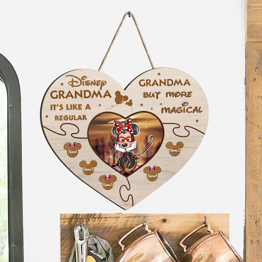 Best Nana Ever - Personalized Mother's day Mouse Wood Sign