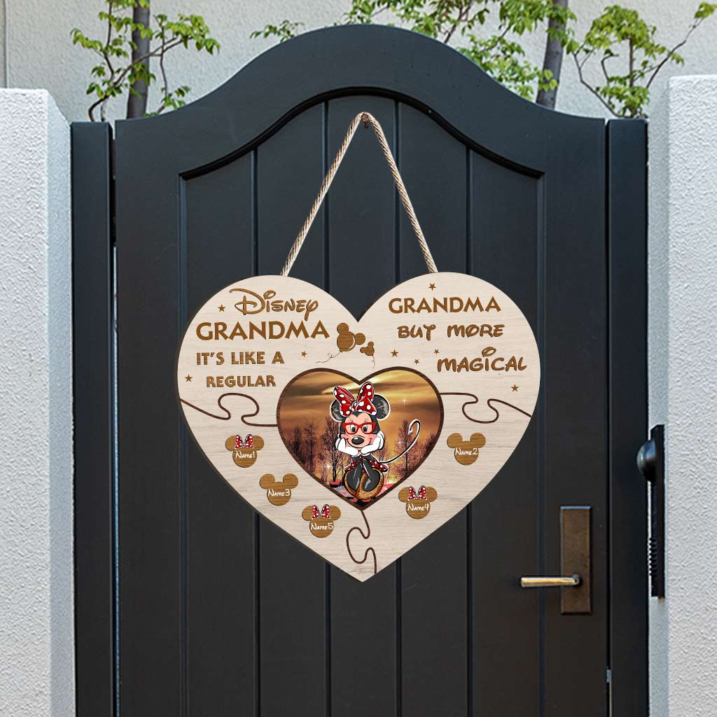 Best Nana Ever - Personalized Mother's day Mouse Wood Sign