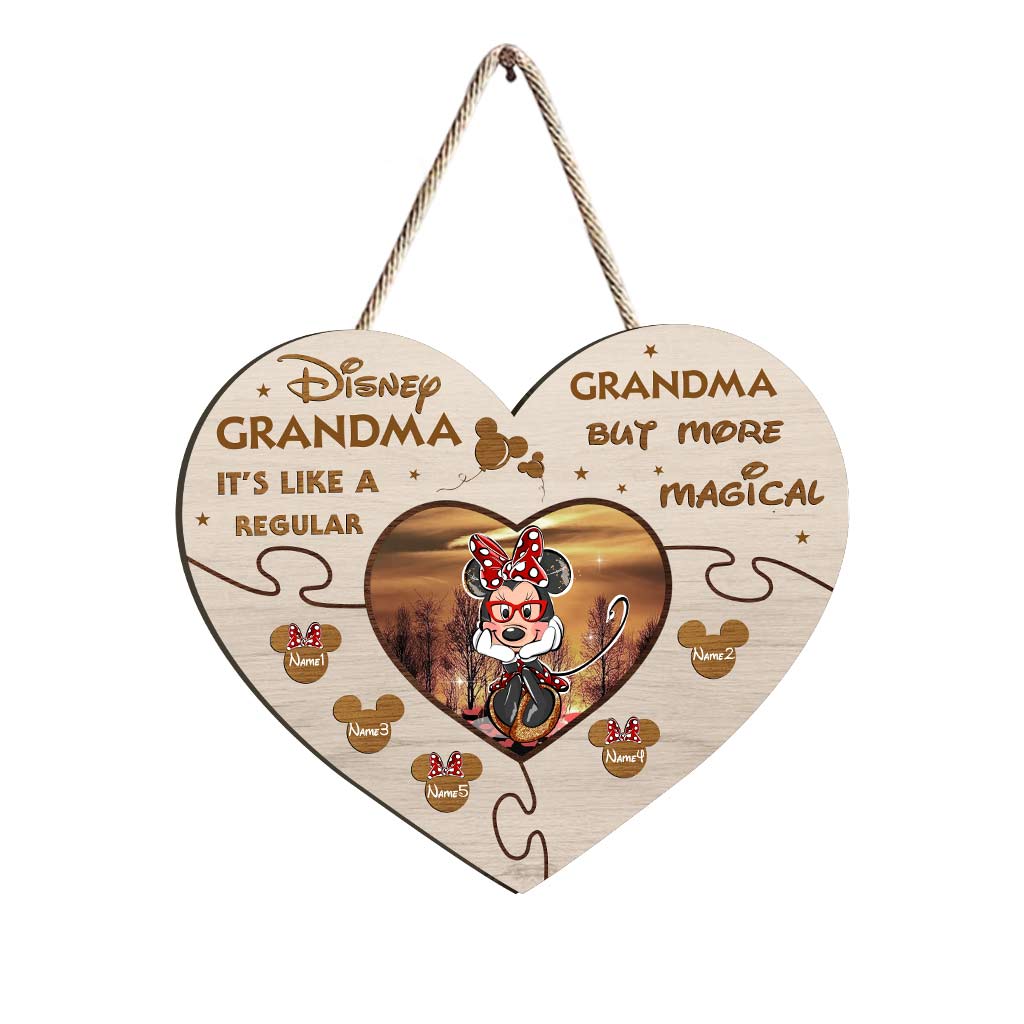 Best Nana Ever - Personalized Mother's day Mouse Wood Sign