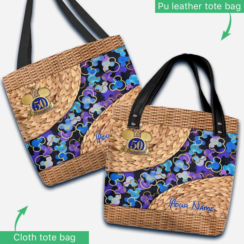 Magic Mouse Ears 50th Anniversary - Personalized Mouse Tote Bag With 3D Pattern Print