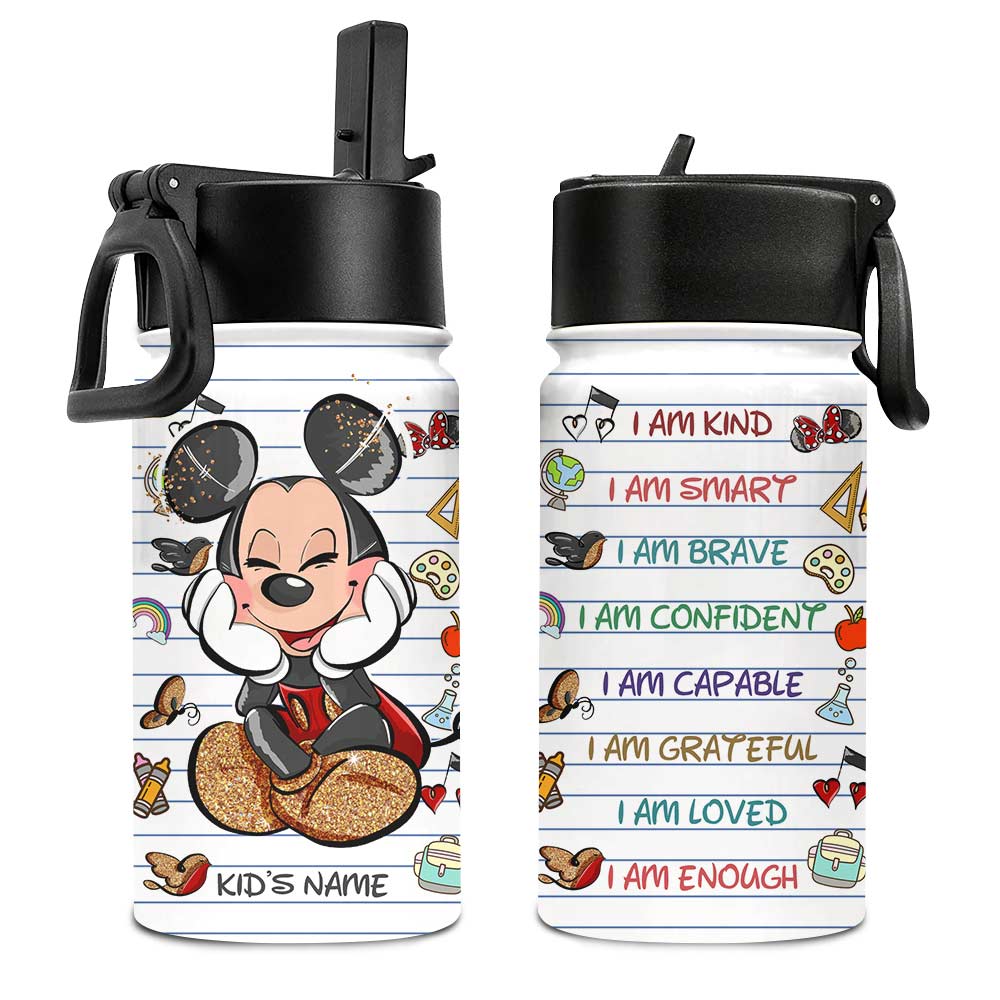 You Are - Personalized Mouse Kids Water Bottle